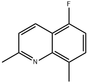 Quinoline, 5-fluoro-2,8-dimethyl- Structure