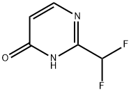 4(3H)-Pyrimidinone, 2-(difluoromethyl)- Structure