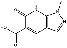 1H-Pyrazolo[3,4-b]pyridine-5-carboxylic acid, 6,7-dihydro-1-methyl-6-oxo- Structure