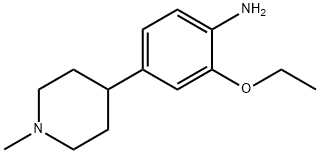 Benzenamine, 2-ethoxy-4-(1-methyl-4-piperidinyl)- Structure