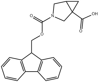 3-Azabicyclo[3.1.0]hexane-1,3-dicarboxylic acid, 3-(9H-fluoren-9-ylmethyl) ester Structure