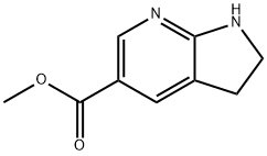 1H-Pyrrolo[2,3-b]pyridine-5-carboxylic acid, 2,3-dihydro-, methyl ester Structure