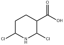 3-Piperidinecarboxylic acid, 2,6-dichloro- Structure