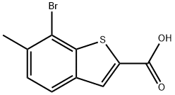 Benzo[b]thiophene-2-carboxylic acid, 7-bromo-6-methyl- Structure