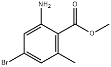 Benzoic acid, 2-amino-4-bromo-6-methyl-, methyl ester Structure