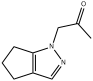 2-Propanone, 1-(5,6-dihydro-1(4H)-cyclopentapyrazolyl)- Structure