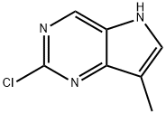 5H-Pyrrolo[3,2-d]pyrimidine, 2-chloro-7-methyl- Structure