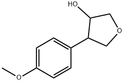 4-(4-Methoxyphenyl)tetrahydrofuran-3-ol Structure