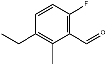 Benzaldehyde, 3-ethyl-6-fluoro-2-methyl- Structure