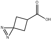 1,2-Diazaspiro[2.3]hex-1-ene-5-carboxylic acid Structure