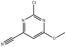 4-Pyrimidinecarbonitrile, 2-chloro-6-methoxy- Structure