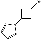 Cis-3-(1H-Pyrazol-1-yl)cyclobutanol 구조식 이미지