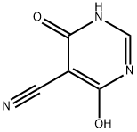 5-Pyrimidinecarbonitrile, 1,6-dihydro-4-hydroxy-6-oxo- 구조식 이미지