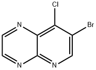 Pyrido[2,3-b]pyrazine, 7-bromo-8-chloro- Structure