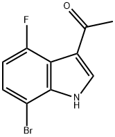 Ethanone, 1-(7-bromo-4-fluoro-1H-indol-3-yl)- Structure