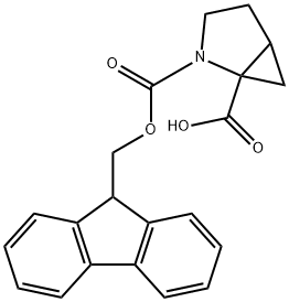 2-Azabicyclo[3.1.0]hexane-1,2-dicarboxylic acid, 2-(9H-fluoren-9-ylmethyl) ester Structure