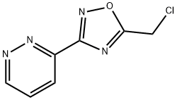 Pyridazine, 3-[5-(chloromethyl)-1,2,4-oxadiazol-3-yl]- Structure