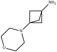 Bicyclo[1.1.1]pentan-1-amine, 3-(4-morpholinyl)- Structure