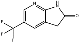 2H-Pyrrolo[2,3-b]pyridin-2-one, 1,3-dihydro-5-(trifluoromethyl)- Structure