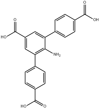 [1,1':3',1''-Terphenyl]-4,4'',5'-tricarboxylic acid, 2'-amino- Structure