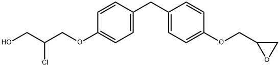 Bisphenol F Glycidyl (2-Chloro-1-propanol) Ether Structure