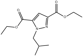 diethyl 1-isobutyl-1H-pyrazole-3,5-dicarboxylate Structure