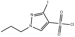 3-iodo-1-propyl-1H-pyrazole-4-sulfonyl chloride Structure