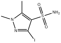 3-iodo-1,5-dimethyl-1H-pyrazole-4-sulfonamide Structure