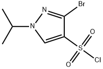 3-bromo-1-isopropyl-1H-pyrazole-4-sulfonyl chloride Structure