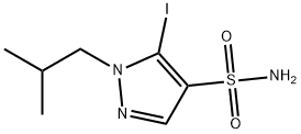 5-iodo-1-isobutyl-1H-pyrazole-4-sulfonamide Structure