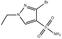 3-bromo-1-ethyl-1H-pyrazole-4-sulfonamide Structure