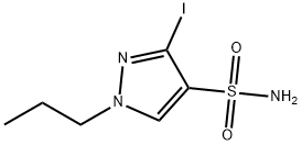 3-iodo-1-propyl-1H-pyrazole-4-sulfonamide Structure