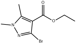 ethyl 3-bromo-1,5-dimethyl-1H-pyrazole-4-carboxylate Structure