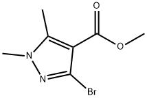 methyl 3-bromo-1,5-dimethyl-1H-pyrazole-4-carboxylate Structure