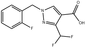 3-(difluoromethyl)-1-(2-fluorobenzyl)-1H-pyrazole-4-carboxylic acid 구조식 이미지