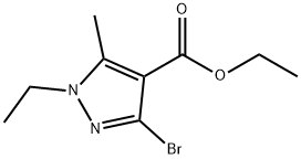 ethyl 3-bromo-1-ethyl-5-methyl-1H-pyrazole-4-carboxylate Structure