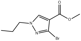 methyl 3-bromo-1-propyl-1H-pyrazole-4-carboxylate Structure