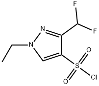 3-(difluoromethyl)-1-ethyl-1H-pyrazole-4-sulfonyl chloride Structure