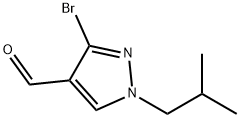 3-bromo-1-isobutyl-1H-pyrazole-4-carbaldehyde Structure