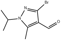 3-bromo-1-isopropyl-5-methyl-1H-pyrazole-4-carbaldehyde Structure