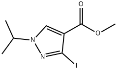 methyl 3-iodo-1-isopropyl-1H-pyrazole-4-carboxylate Structure