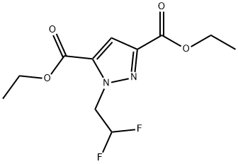 diethyl 1-(2,2-difluoroethyl)-1H-pyrazole-3,5-dicarboxylate Structure