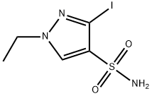 1-ethyl-3-iodo-1H-pyrazole-4-sulfonamide Structure