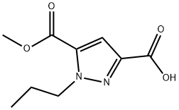 5-(methoxycarbonyl)-1-propyl-1H-pyrazole-3-carboxylic acid 구조식 이미지