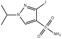 3-iodo-1-isopropyl-1H-pyrazole-4-sulfonamide Structure