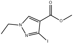 methyl 1-ethyl-3-iodo-1H-pyrazole-4-carboxylate Structure