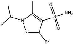 3-bromo-1-isopropyl-5-methyl-1H-pyrazole-4-sulfonamide Structure