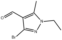 3-bromo-1-ethyl-5-methyl-1H-pyrazole-4-carbaldehyde Structure