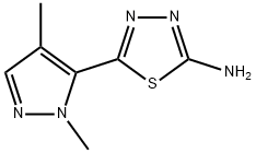 5-(1,4-dimethyl-1H-pyrazol-5-yl)-1,3,4-thiadiazol-2-amine Structure