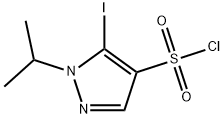 5-iodo-1-isopropyl-1H-pyrazole-4-sulfonyl chloride Structure